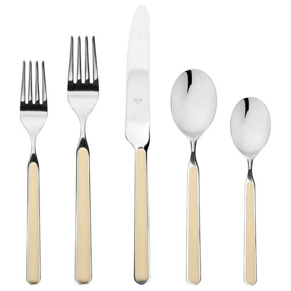 Mepra S.P.A. 10D622020 20 Piece Fantasia Flatware Set - Sesame