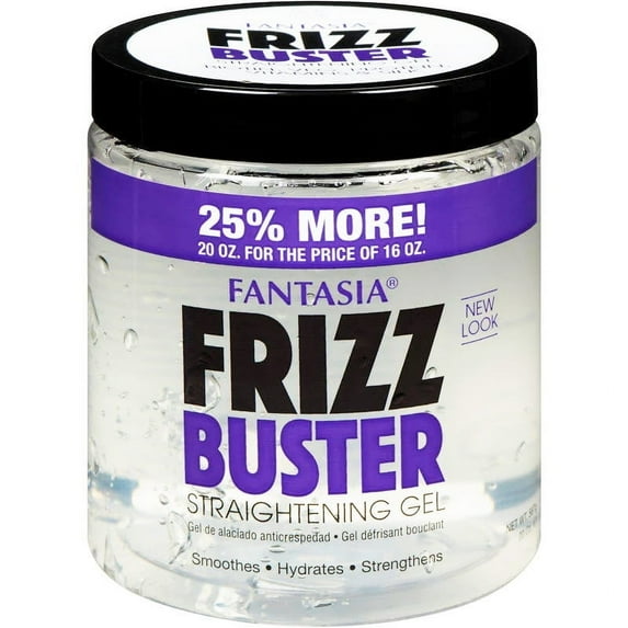 Fantasia Frizz Buster Straightening Gel, 20 oz, Pack of 3