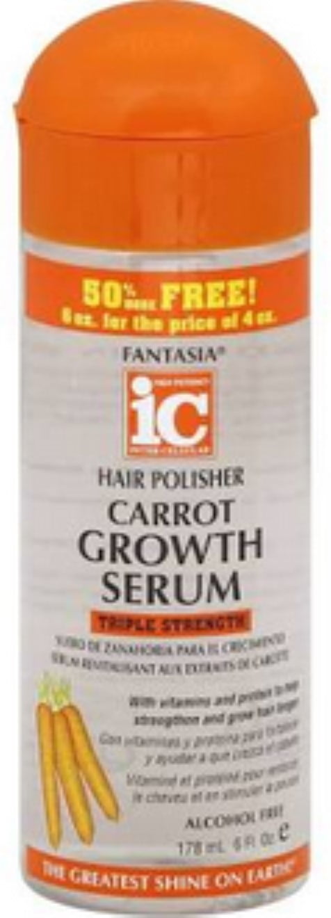 Fantasia Hair Polisher Carrot Growth Serum, 6 oz (Pack of 2)