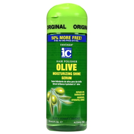 Fantasia High Potency IC Moisturizing Shine Enhancing Hair Serum with Vitamin E, 6 fl. oz., Male