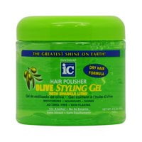 Fantasia Ic Hair Polisher Olive Styling Gel With Sparkle Lites, 16 Oz