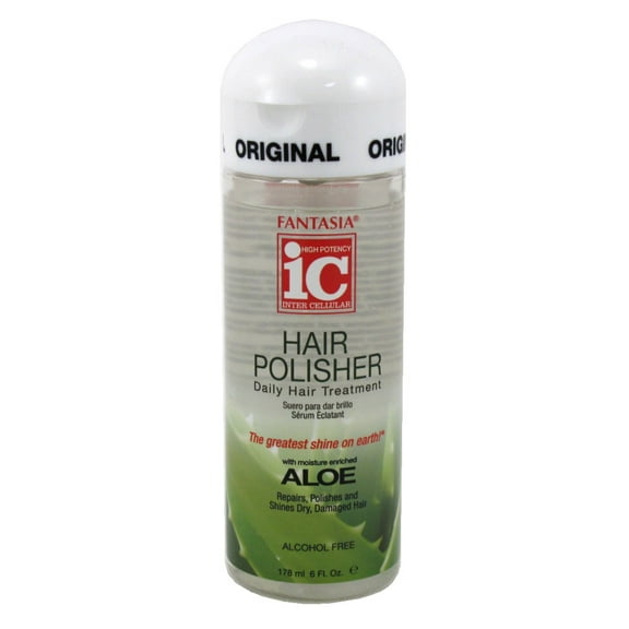 Fantasia Ic Hair Polisher Aloe Daily Treatment 6 Ounce (177ml) (Pack of 3)