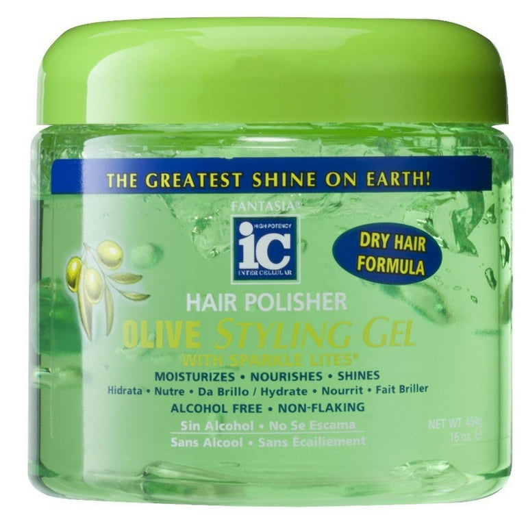 Fantasia Ic Hair Polisher Olive Styling Gel Bonus - Walmart.com