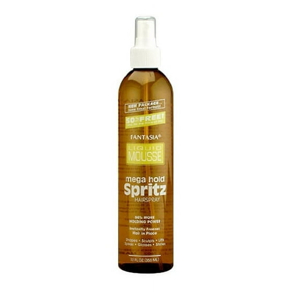 Fantasia Liquid Mousse Mega Hold Spritz Hair Spray 12 Oz, 6 Pack