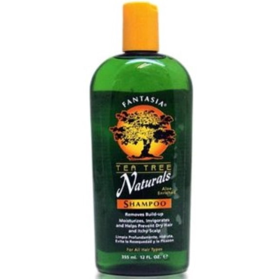 Fantasia Tea Tree Naturals Shampoo, 12 oz (Pack of 3)