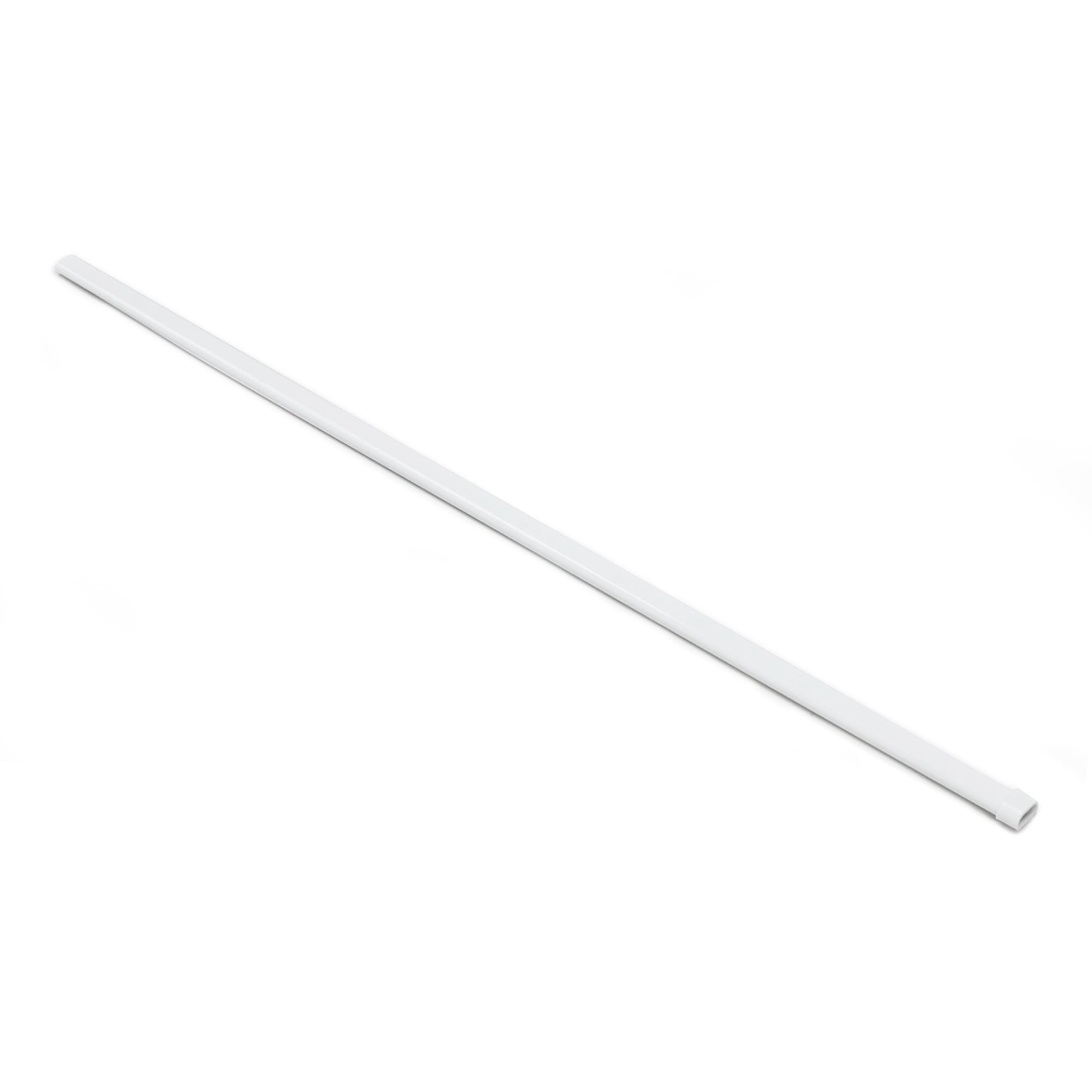 White Metal Curtain Rod Extender, 24 inches