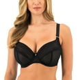 thumbnail image 1 of Fantasie Devote Side Support Plunge Underwire Bra (102436),38FF,Black, 1 of 5