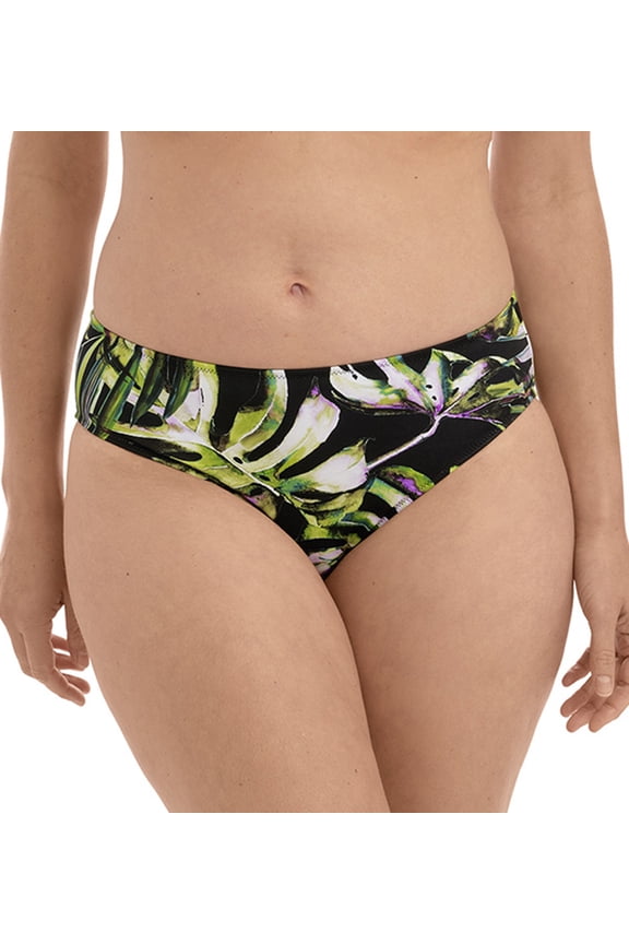Palm Valley Mid Rise Swim Brief (6765),Small,Black