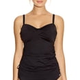 thumbnail image 1 of Fantasie Versailles Twist Front Tankini (5751),34E,Black, 1 of 4