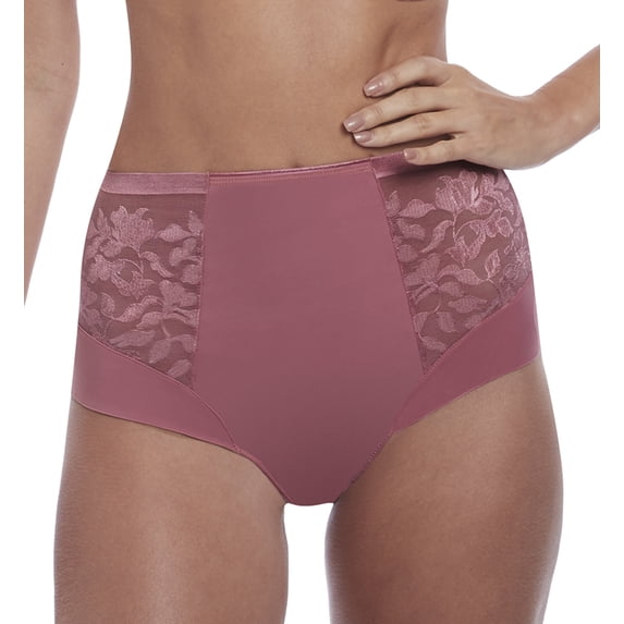 Fantasie Womens Illusion High Waist Brief, S, Rose