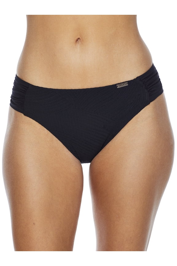 Womens Ottawa Mid-Rise Gathered Bikini Bottom Style-FS6358