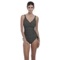 thumbnail image 1 of Fantasie Womens Santa Monica Underwire V-Neck Swimsuit with Adjustable Leg, 1 of 2