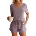 thumbnail image 1 of Fantaslook 2 Piece Sets Summer Pajamas Womens Tops and Shorts Sleepwear Outfits Lounge Sets Casual, 1 of 8