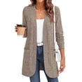 thumbnail image 1 of Fantaslook Cardigan Sweaters for Women Long Sleeve Open Front Cardigan with Pockets Casual Dressy Lightweight Fall Sweaters, 1 of 7