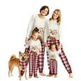 thumbnail image 1 of Fantaslook Christmas Pajamas Sets for Family Long Sleeve Tops and Plaid Pants Holiday Couples Lounge Sets Casual Festival Outfits, 1 of 8