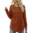 thumbnail image 1 of Fantaslook Crewneck Sweatshirts for Women Long Sleeve Tunic Tops Casual Fall Shirts, 1 of 4