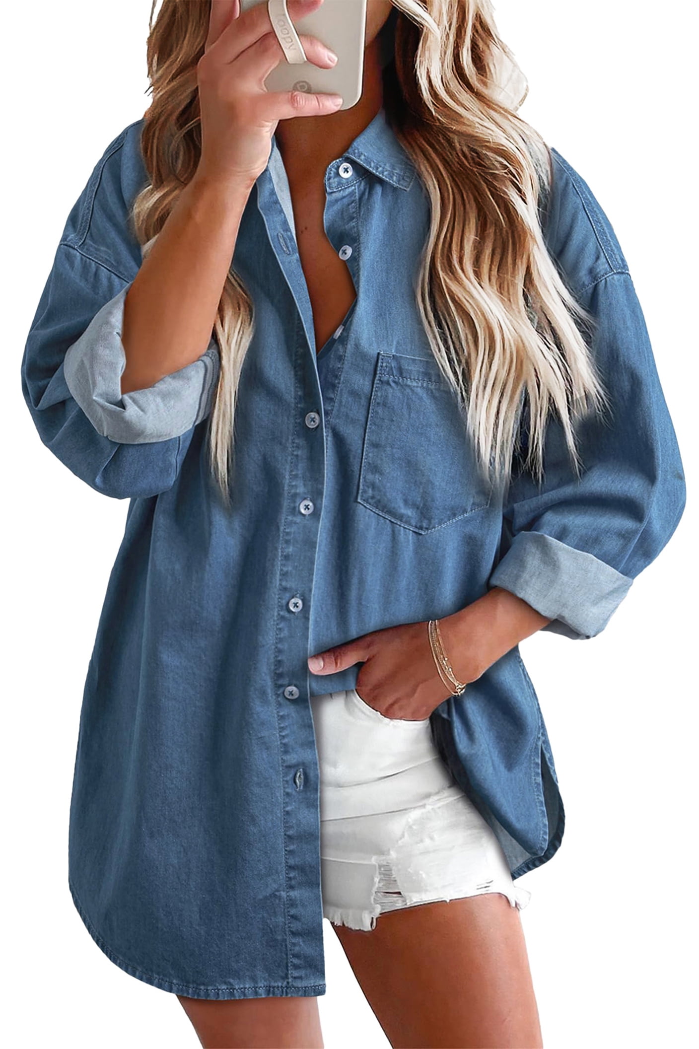 Denim Button Down Shirt