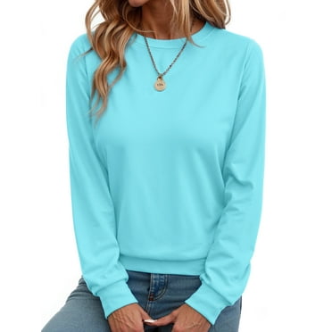 Fantaslook Fall Sweatshirts for Women Crewneck Long Sleeve Shirts Casual Tunic Tops Lightweight Pullover Sweatshirts