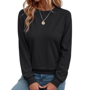 Fantaslook Fall Sweatshirts for Women Crewneck Long Sleeve Shirts Casual Tunic Tops Lightweight Pullover Sweatshirts