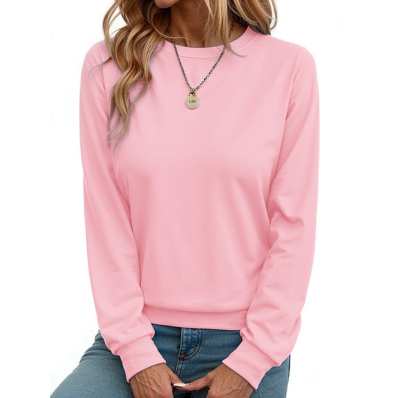 Fantaslook Fall Sweatshirts for Women Crewneck Long Sleeve Shirts Casual Tunic Tops Lightweight Pullover Sweatshirts