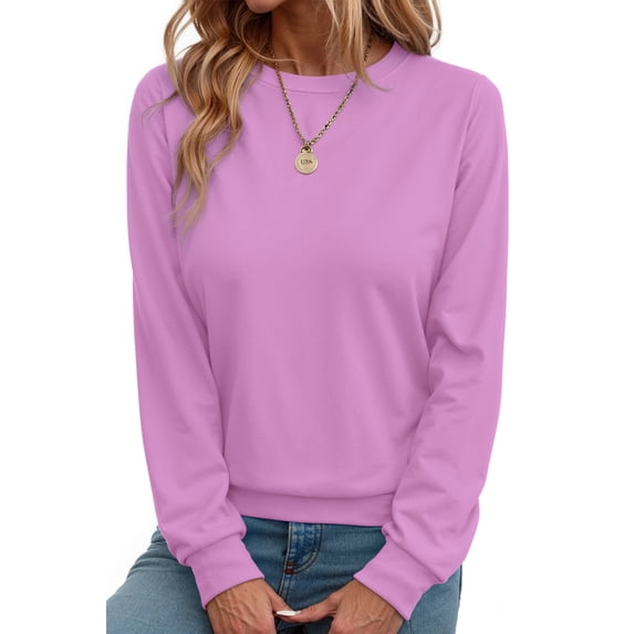 Fantaslook Fall Sweatshirts for Women Crewneck Long Sleeve Shirts Casual Tunic Tops Lightweight Pullover Sweatshirts