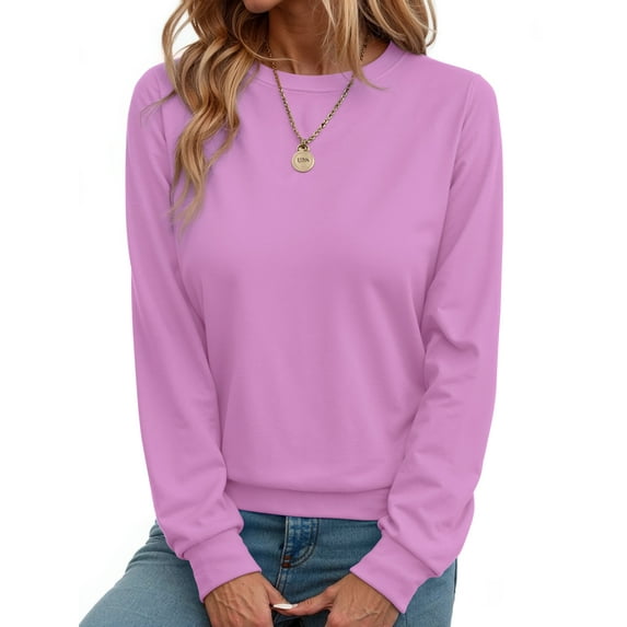 Fantaslook Fall Sweatshirts for Women Crewneck Long Sleeve Shirts Casual Tunic Tops Lightweight Pullover Sweatshirts