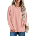 thumbnail image 1 of Fantaslook Textured Womens Sweatshirts Oversized Pullover Long Sleeve Tops Crew Neck Casual Shirts Basic Outfits, 1 of 4