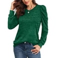 thumbnail image 1 of Fantaslook Fall Sweatshirts for Women Crewneck Puff Sleeve Tops Fashion Shirts, 1 of 1