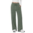 thumbnail image 1 of Fantaslook Fall Wide Leg Pants for Women Dressy Casual Lounge Pants Stretchy Elastic Drawstring Trousers with Pockets, 1 of 8