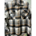 thumbnail image 1 of Fantaslook Flannel Shirts for Women Casual Plaid Shacket Pocketed Jacket Button Down Long Sleeve Shirts Coats, 1 of 2
