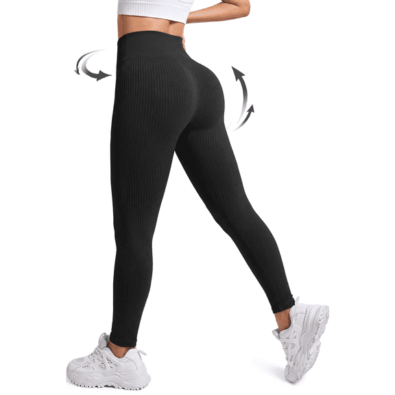 Fantaslook Womens Leggings Tummy Control Workout Yoga Pants High Waisted Athletic Jogger Leggings Regular Size