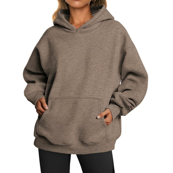Fantaslook Hoodies for Women Oversized Fleece Sweatshirts Long Sleeve Pullover Tops Fall Outfits with Pocket
