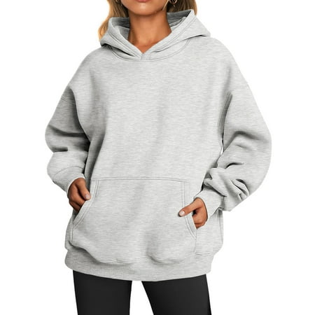 Fantaslook Hoodies for Women Oversized Fleece Sweatshirts Long Sleeve Pullover Tops Fall Outfits with Pocket