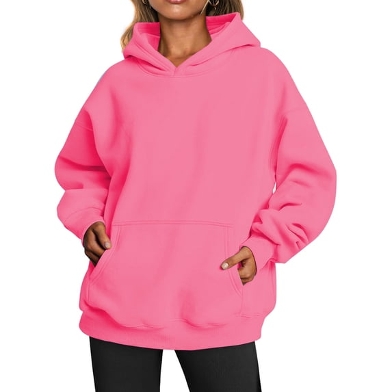 Fantaslook Hoodies for Women Oversized Fleece Sweatshirts Long Sleeve Pullover Tops Fall Outfits with Pocket