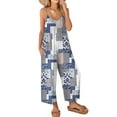 thumbnail image 1 of Fantaslook Jumpsuits for Women Casual Sleeveless Spaghetti Strap Rompers Boho Wide Leg Jumpsuits Overalls Dressy Trendy Outfits Clothes, 1 of 9