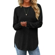 Black Knit Tops