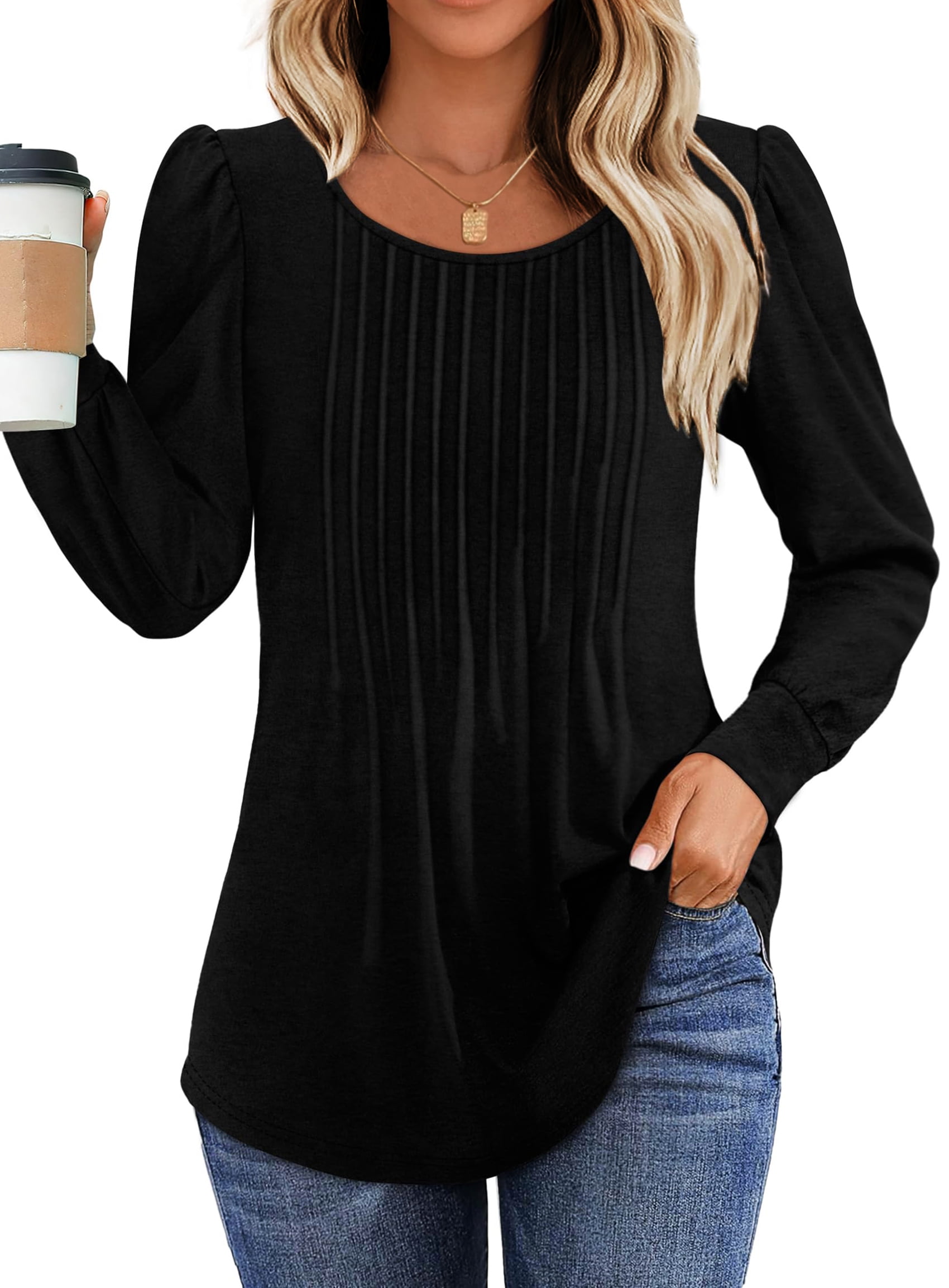 Dressy long sleeve blouses 2025