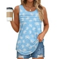 thumbnail image 1 of Fantaslook Pleated Tank Tops for Women Dressy Casual Sleeveless Blouses Floral Summer Tops, 1 of 10