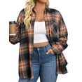 thumbnail image 1 of Fantaslook Plus Size Flannel Plaid Shirts for Women Long Sleeve Button Down Shirts Casual Loose Blouses Tops, 1 of 9