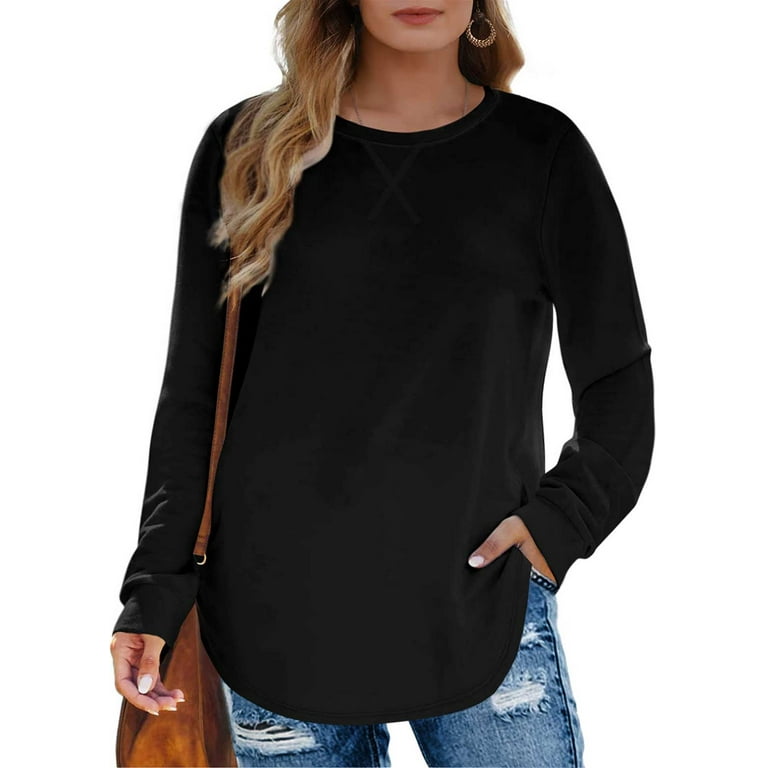 Fantaslook Plus Size Sweatshirts for Women, Crewneck Tunic Tops