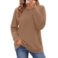 thumbnail image 1 of Fantaslook Pullover Sweatshirts for Women Crewneck Long Sleeve Shirts Casual Tunic Tops Fall Clothes, 1 of 9