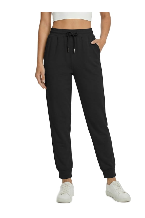 Scubaknit Pants for Women Elastic Waist Drawstring Tapered Lounge Pants with Pockets Casual Joggers