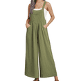 thumbnail image 1 of Fantaslook Wide Leg Jumpsuits for Women Casual Overalls Summer Rompers Jumpers Loose Sleeveless Straps Outfits With Pockets, 1 of 7