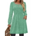 thumbnail image 1 of Fantaslook Square Neck Long Sleeve Dresses for Women Casual Trendy Sweater Dress with Pockets, 1 of 9