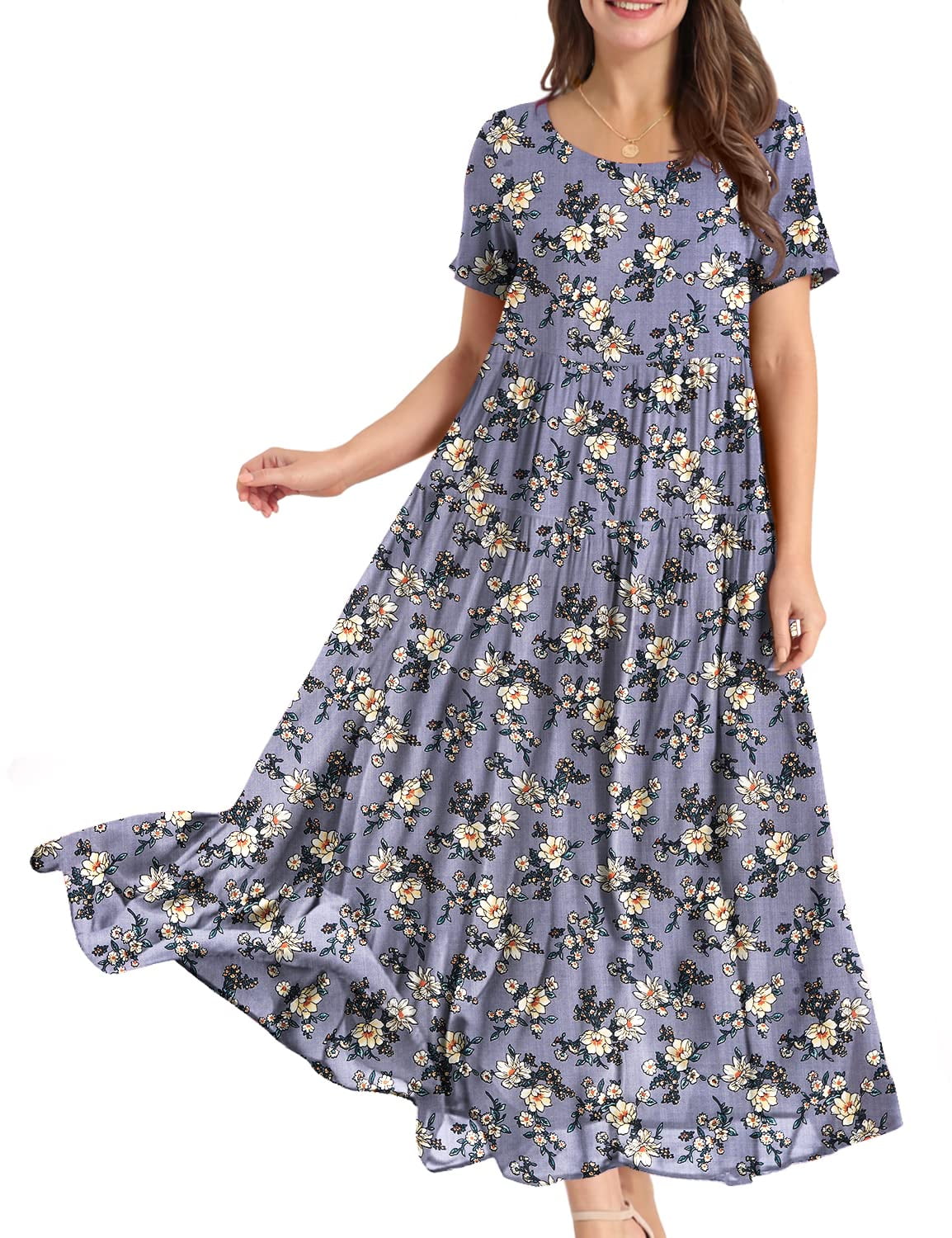 Floral Dress - Modest Dresses, Abaya, Long Sleeve dress! – TOLAVITA