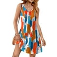 thumbnail image 1 of Fantaslook Summer Dresses for Women Casual V Neck Sleeveless Sundresses Floral Beach Short Dress with Pockets, 1 of 9