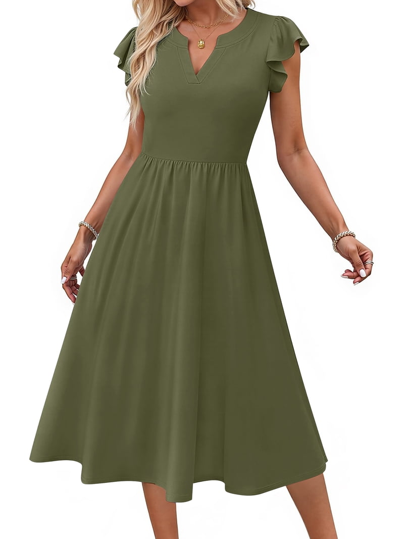green emerald velvet dress Rove Lightweight Cotton Tiered Dress - White, L main image 1