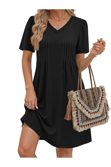 black overall dress denim Denim Overall Dress main image 1