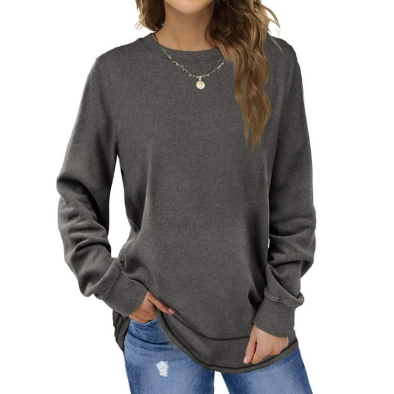 Fantaslook Sweatshirts for Women Crewneck Casual Long Sleeve Shirts Tunic Tops