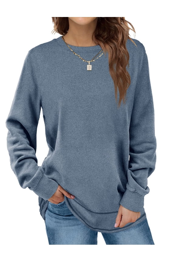 Sweatshirts for Women Crewneck Casual Long Sleeve Shirts Tunic Tops
